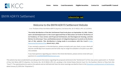 bnymadrfxsettlement.com alternative sites
