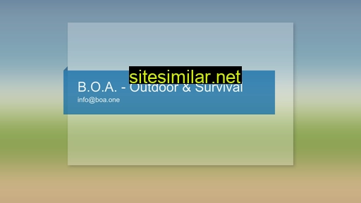 Boa-outdoor similar sites