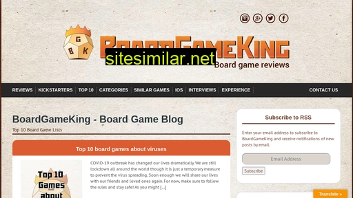 Boardgameking similar sites