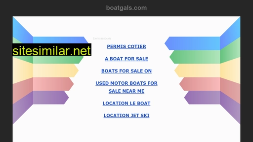 Boatgals similar sites