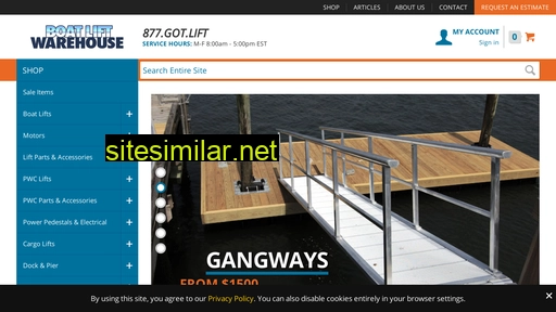 boatliftwarehouse.com alternative sites