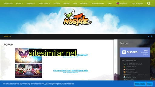 board.en.nostale.gameforge.com alternative sites