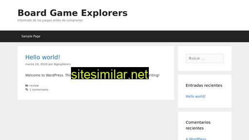 Boardgameexplorers similar sites