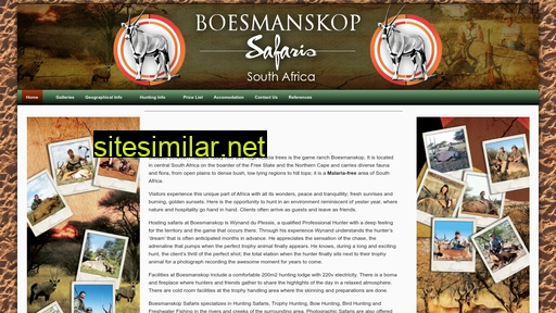 boesmanskopsafaris.com alternative sites