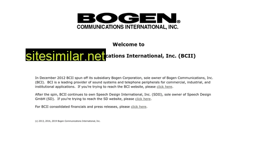 bogencommunicationsinternationalinc.com alternative sites