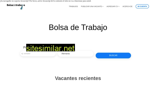 bolsadetrabajo.com alternative sites