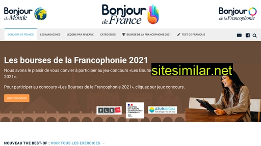 bonjourdefrance.com alternative sites
