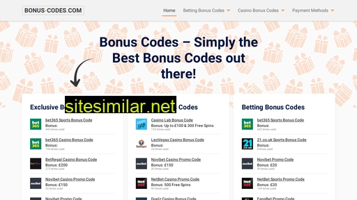 bonus-codes.com alternative sites