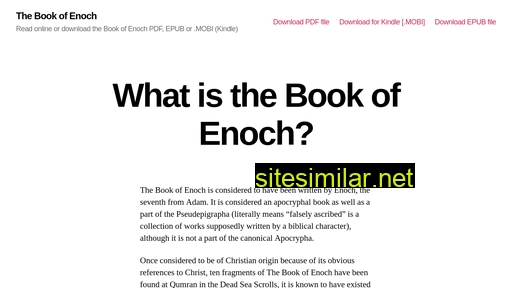 book-ofenoch.com alternative sites