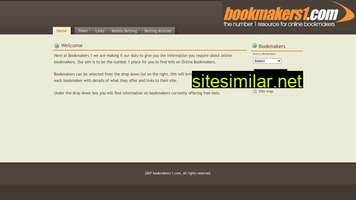 Bookmakers1 similar sites