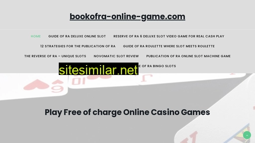 Bookofra-online-game similar sites