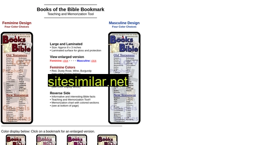 Booksofthebiblebookmark similar sites