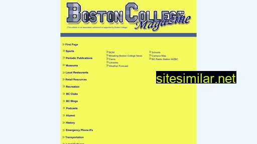 bostoncollegemagazine.com alternative sites