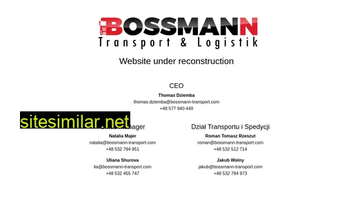 bossmann-transport.com alternative sites