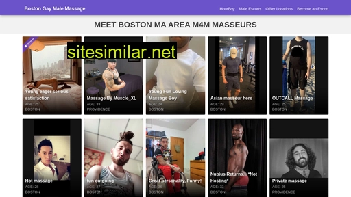 Bostongaymalemassage similar sites