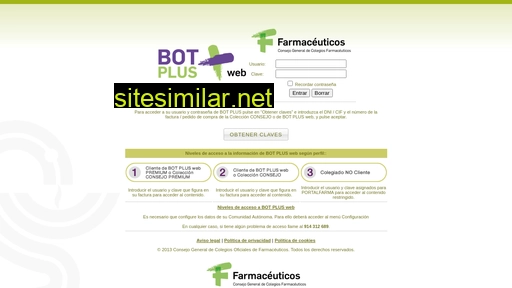 botplusweb.portalfarma.com alternative sites