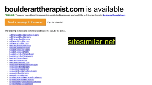 boulderarttherapist.com alternative sites