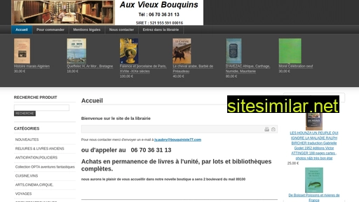 Bouquiniste77 similar sites