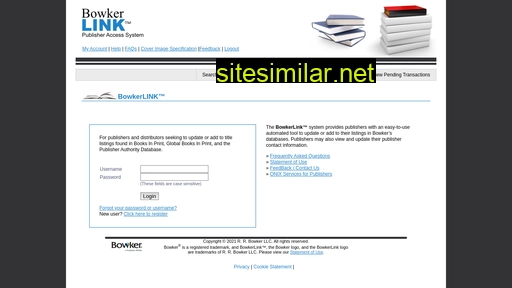 bowkerlink.com alternative sites