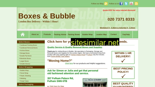 boxesandbubble.com alternative sites