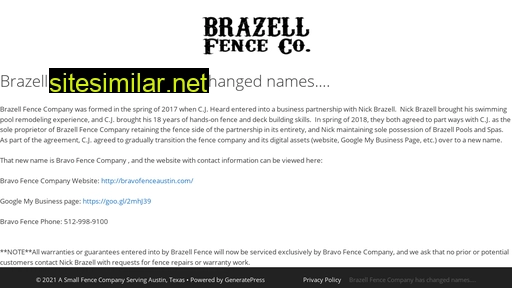 brazellfence.com alternative sites