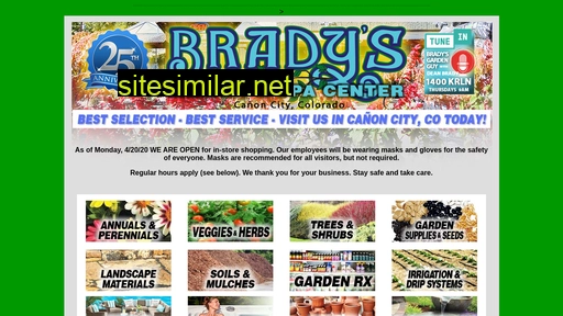 bradysgardencenter.com alternative sites