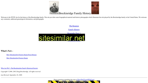 breckinridgefamily.com alternative sites