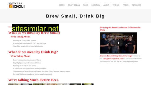 breweryrickoli.com alternative sites