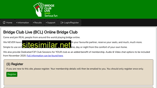 bridgeclublive.com alternative sites