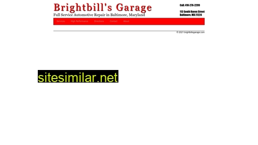 brightbillsgarage.com alternative sites