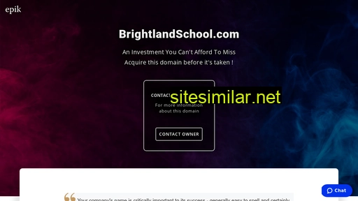 Brightlandschool similar sites