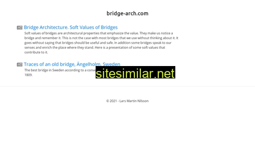 Bridge-arch similar sites