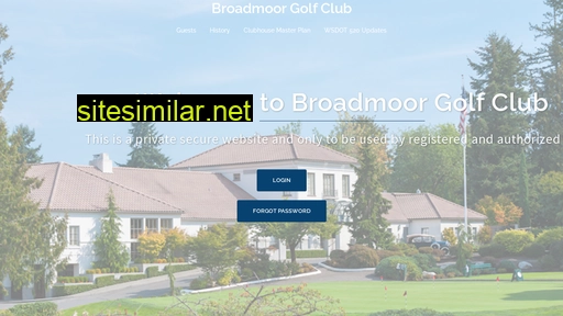broadmoorgolfclub.com alternative sites