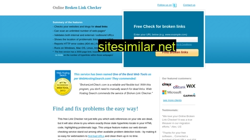 Brokenlinkcheck similar sites