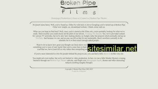 Brokenpipefilms similar sites
