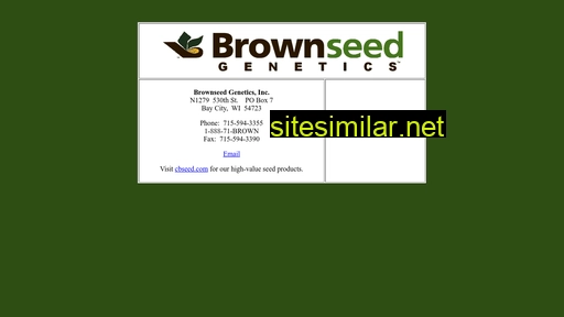 brownseedgenetics.com alternative sites