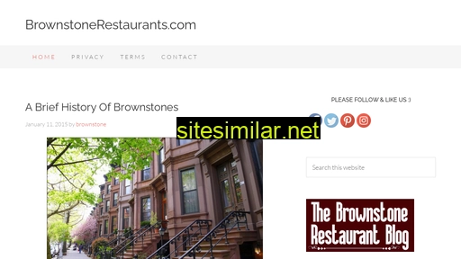 brownstonerestaurants.com alternative sites