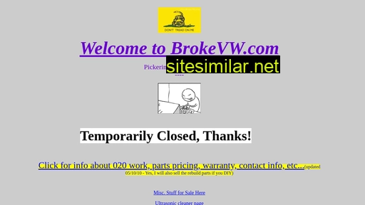 brokevw.com alternative sites
