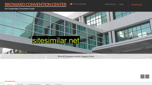 browardconventioncenter.com alternative sites