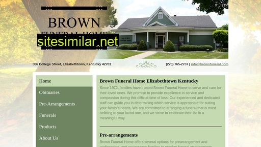 brownfuneral.com alternative sites