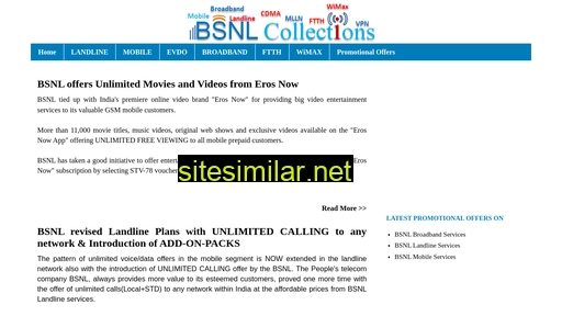 Bsnlcollections similar sites