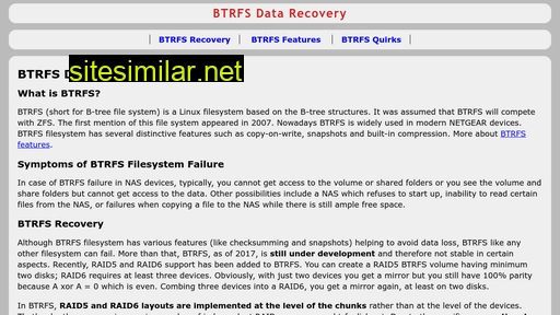 Btrfs-data-recovery similar sites