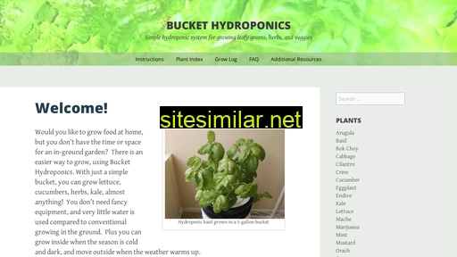Buckethydroponics similar sites