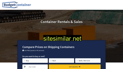 budgetcontainersales.com alternative sites