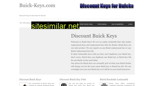 Buick-keys similar sites