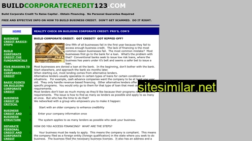 buildcorporatecredit123.com alternative sites