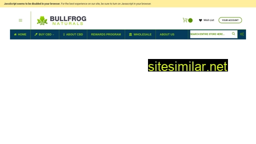 Bullfrogcbd similar sites