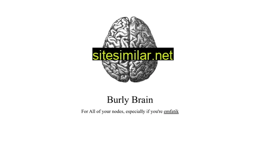burlybrain.com alternative sites