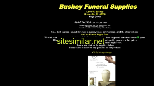 busheyfuneralsupplies.com alternative sites