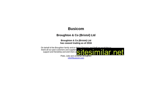 busicom.com alternative sites